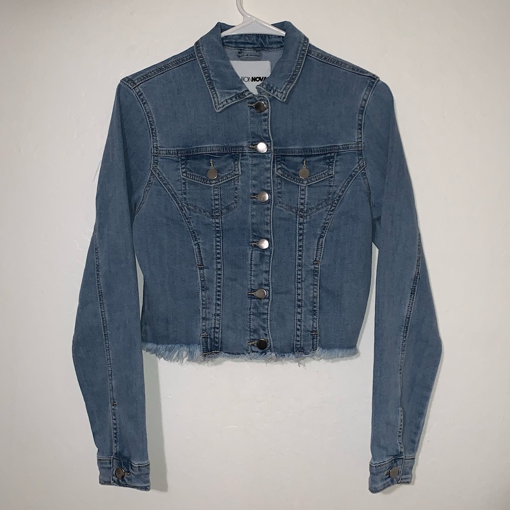 Fashion Nova Cropped Denim Jacket